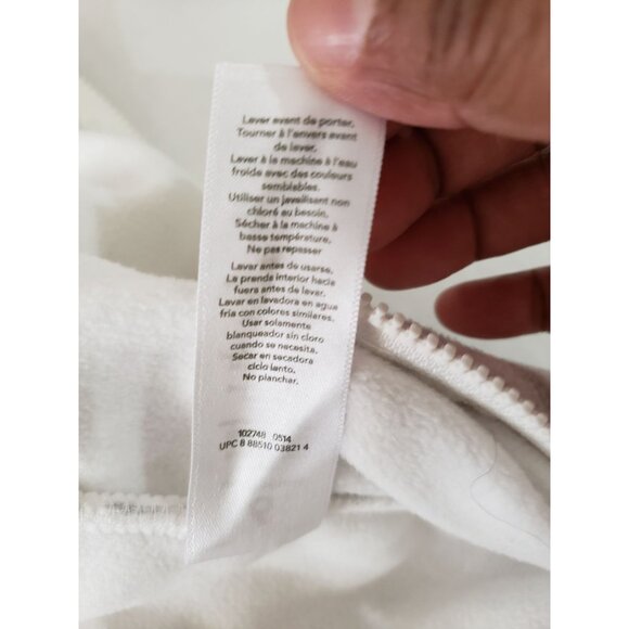 Carter's white and gray leopard, fold over mittens, hooded snowsuit, size 6M - Picture 9 of 12